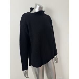 Pier Antonio Gaspari Sweater Wool Black Minimalist Casual Designer S